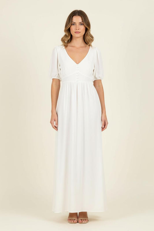 Robe Longue Blanche - Taille L/40