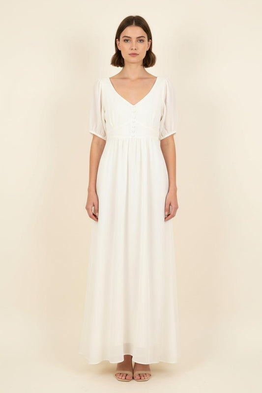 Robe Longue Blanche - Taille S/36