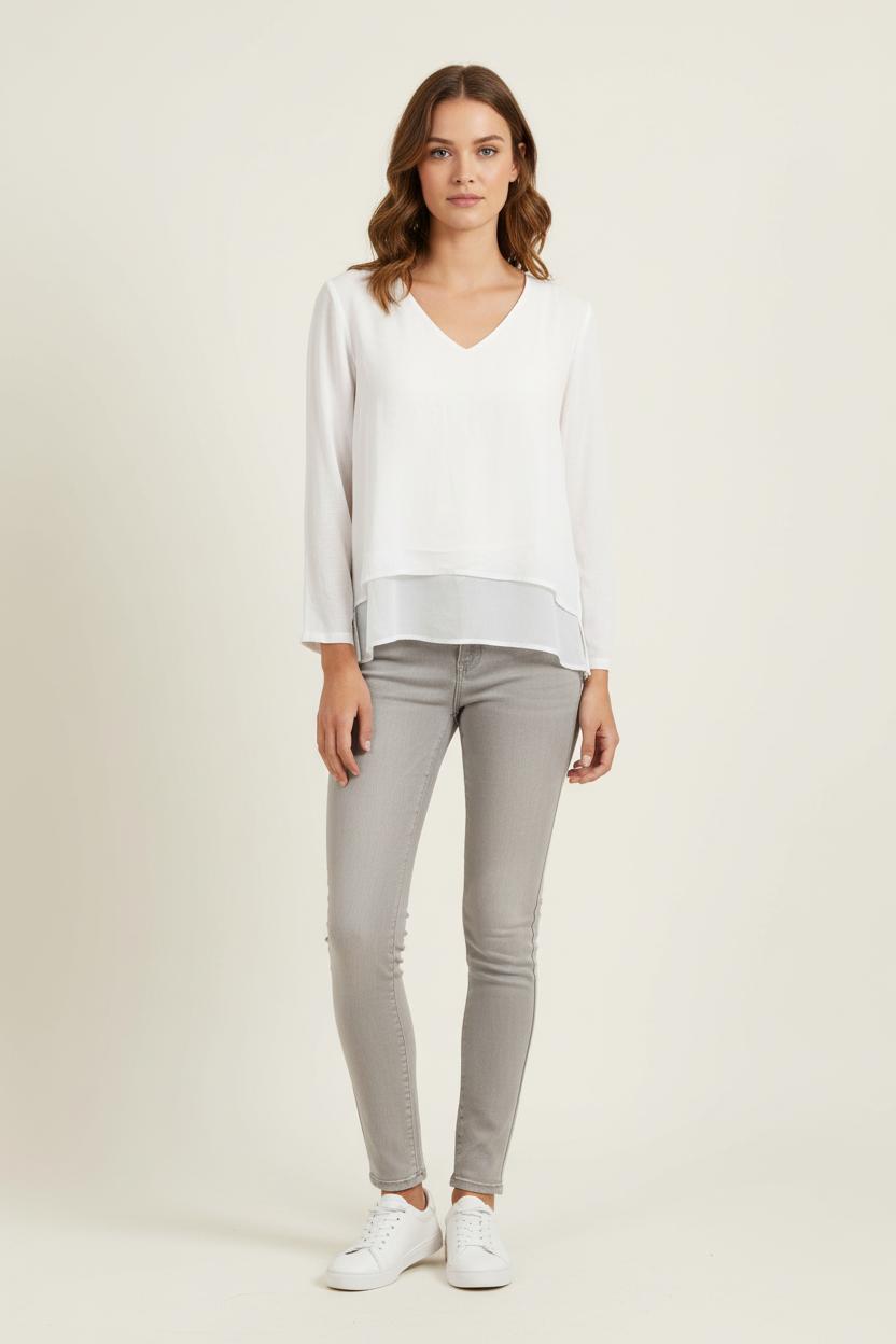 Blouse Blanche - Taille L/40