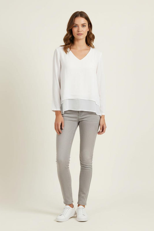 Blouse Blanche - Taille L/40