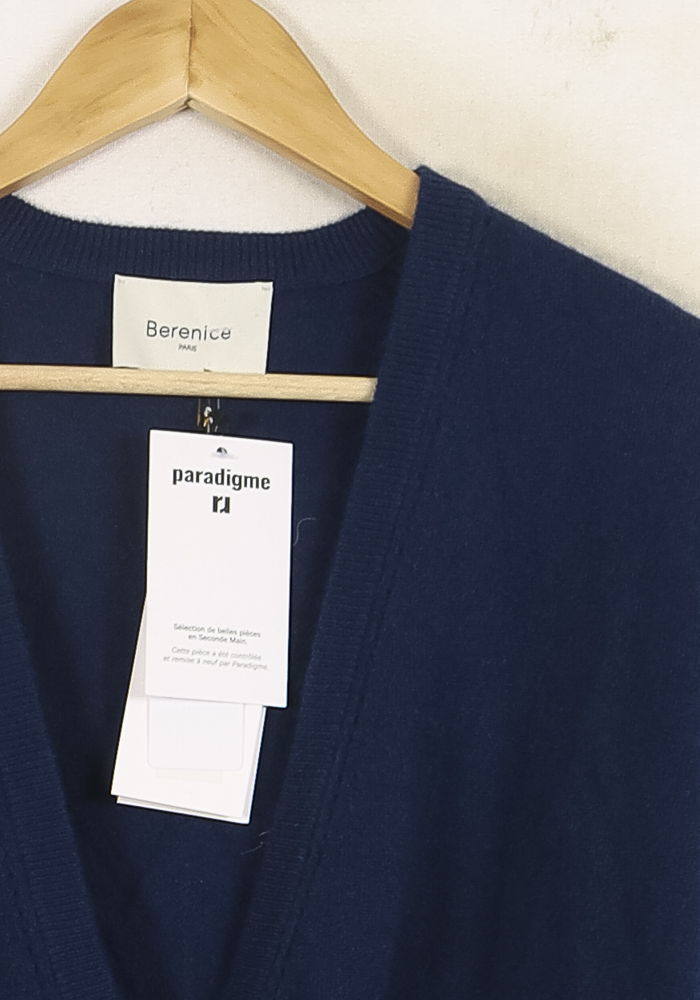 Cache-cœur Bleu - Taille S/36