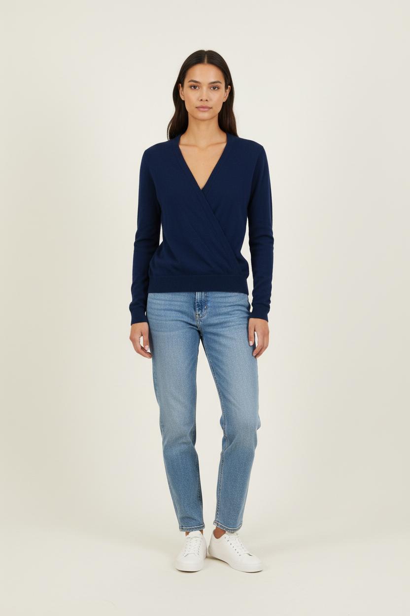 Cache-cœur Bleu - Taille S/36