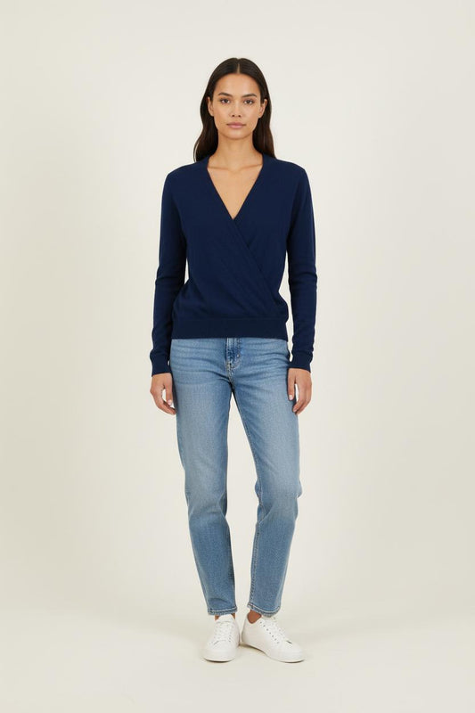 Cache-cœur Bleu - Taille S/36