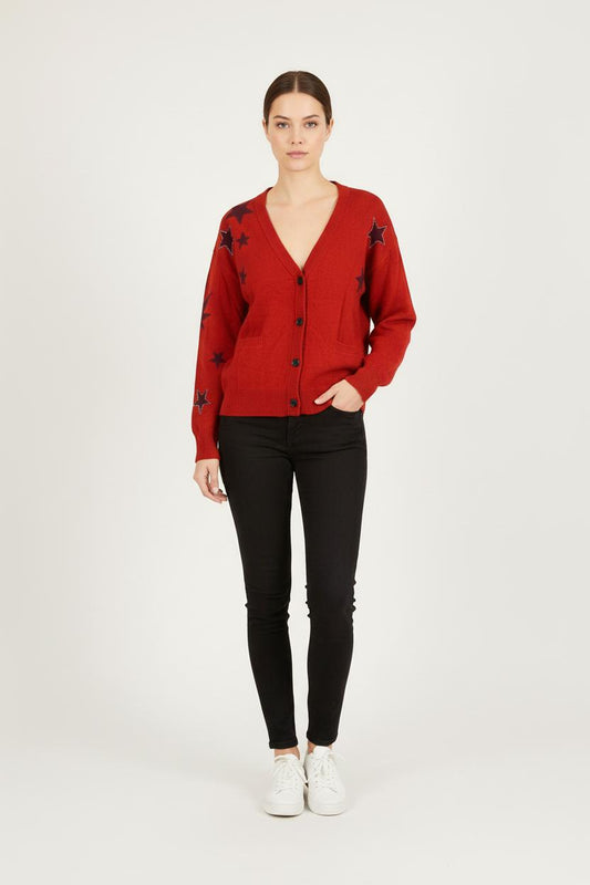 Cardigan Bordeaux - Taille S/36