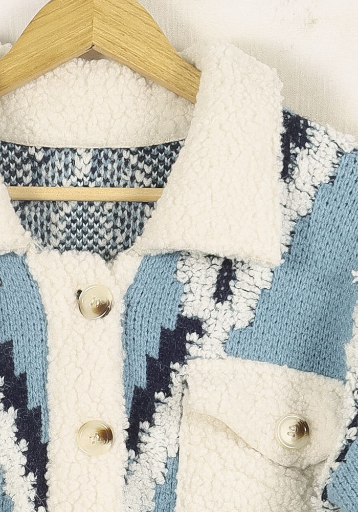 Veste Bleu et Blanc - Taille S/36