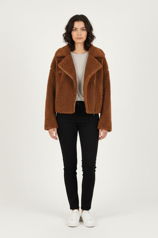 Veste En Laine Marron - Taille S/36