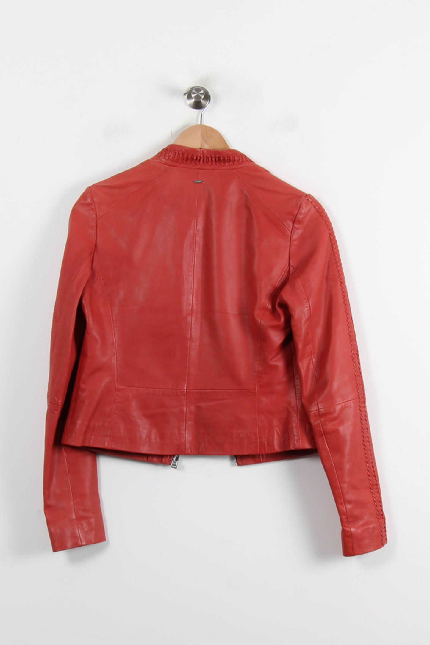 Blouson en cuir Rouge - Taille S/36