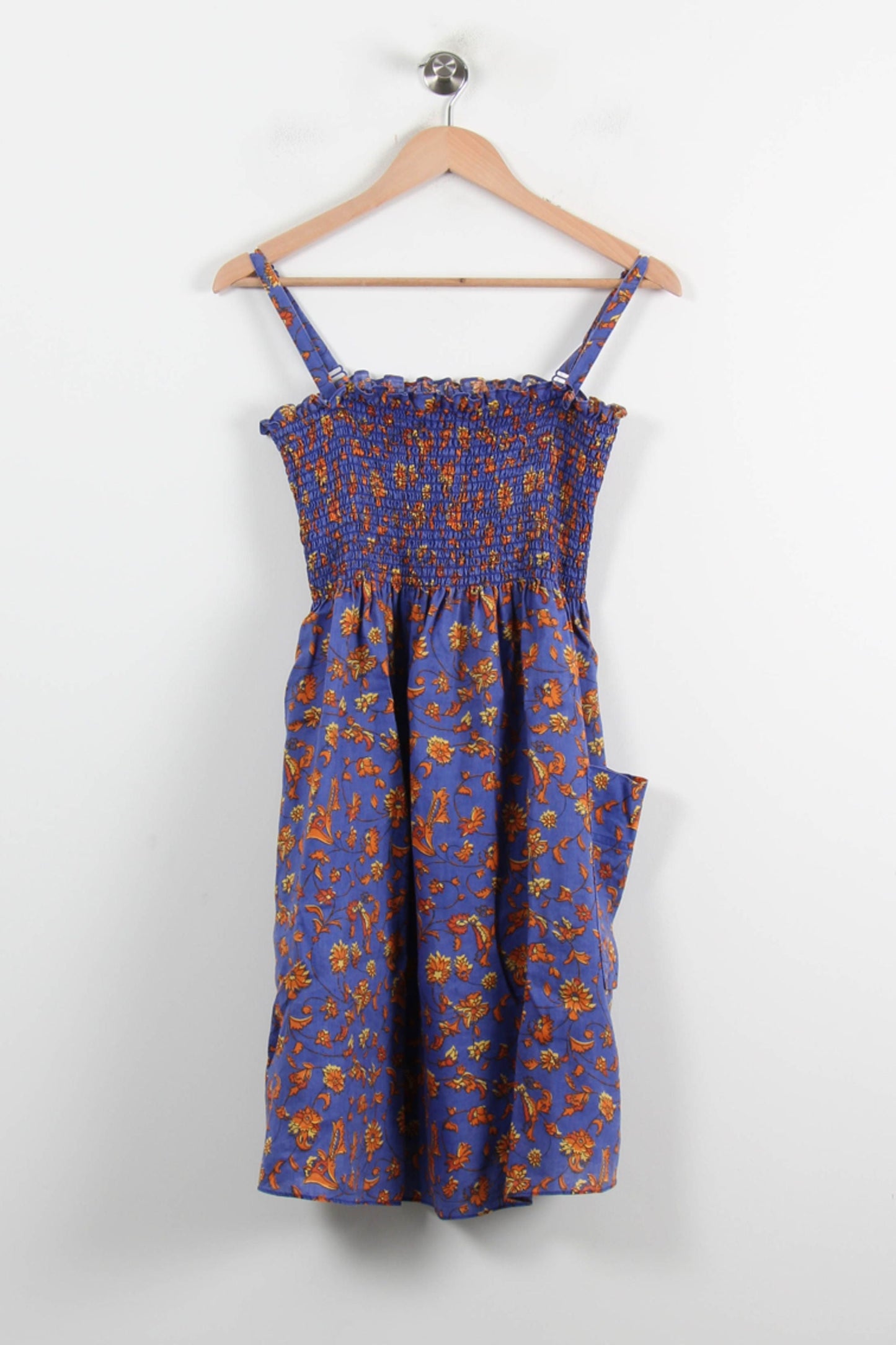 Robe Courte Bleue et Orange - Taille S/36
