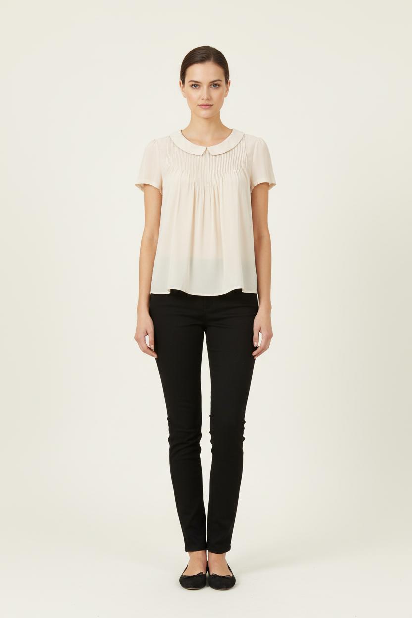 Blouse Beige - Taille XS/34