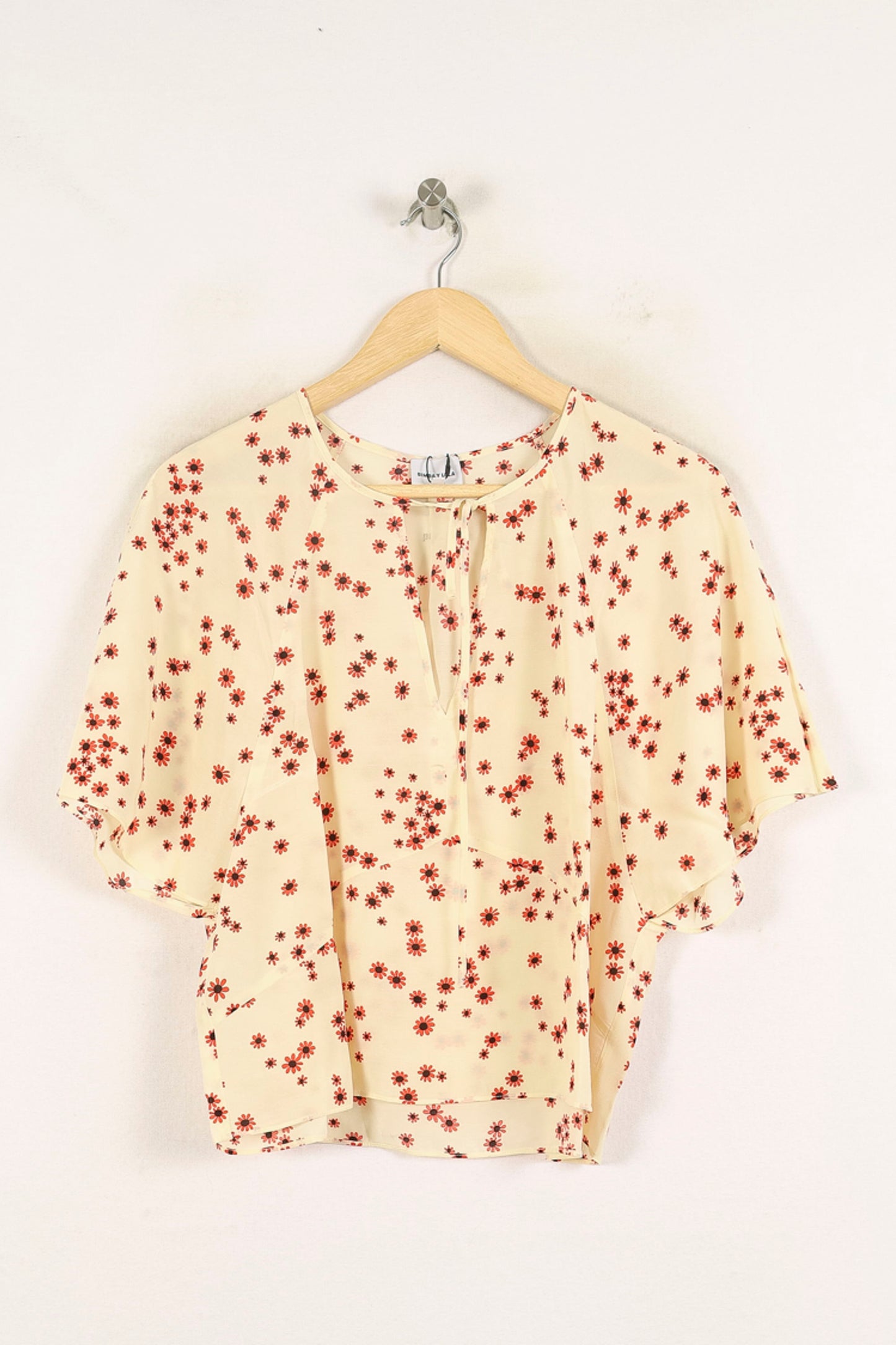 Blouse Crème et Rouge - Taille M/38