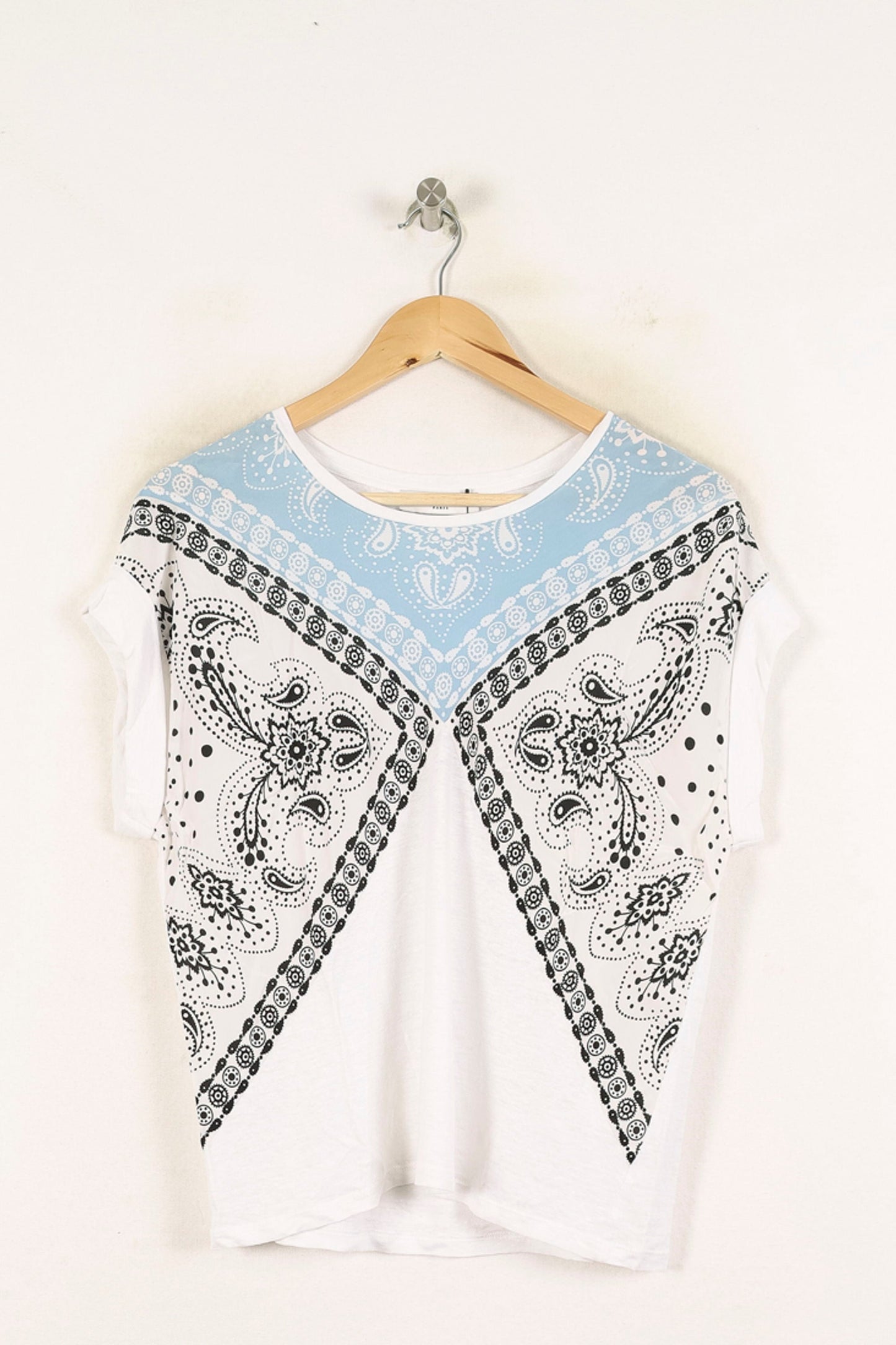 Tee-shirt Blanc et Bleu - Taille S/36