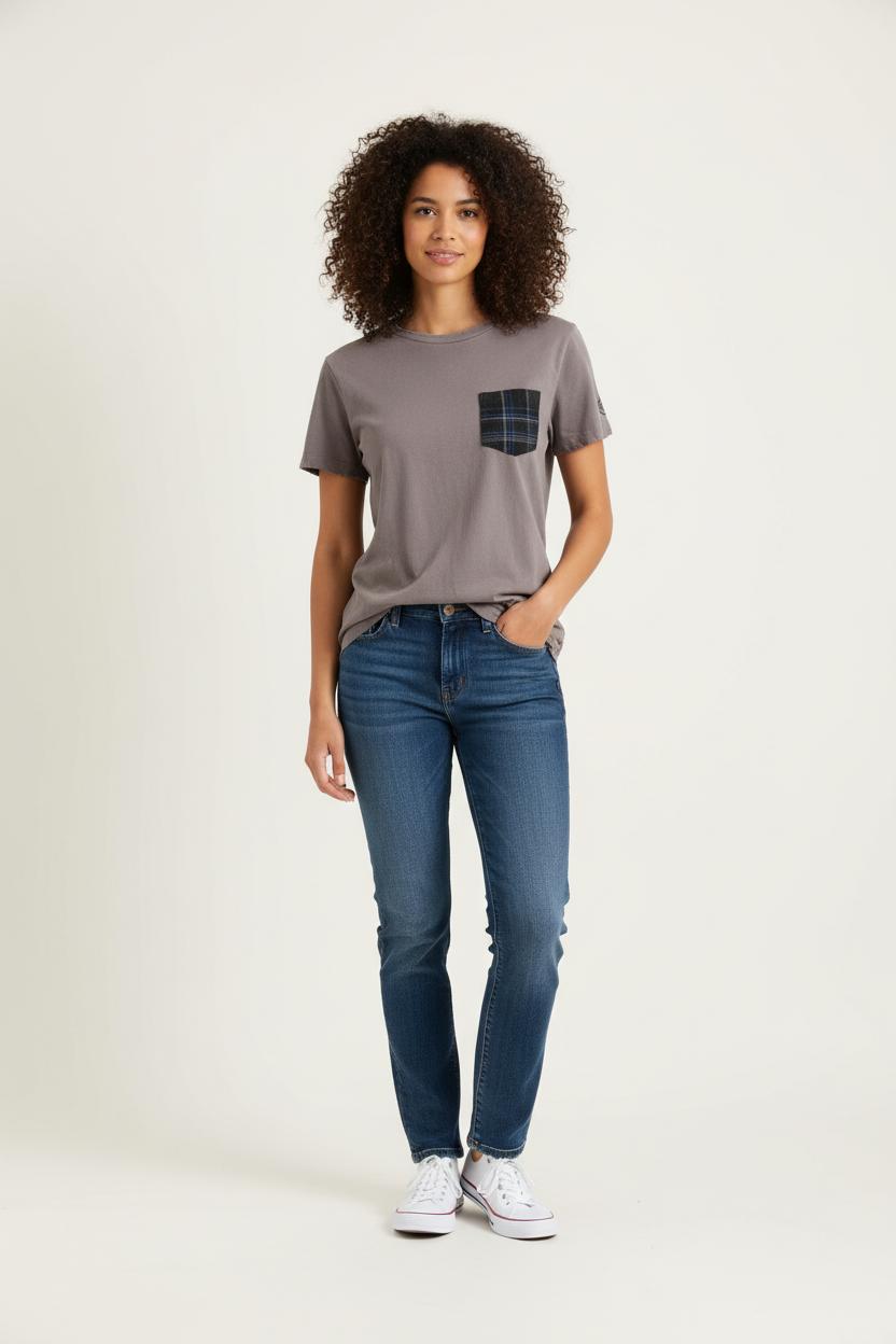 Tee-shirt Beige et Noir - Taille M/38