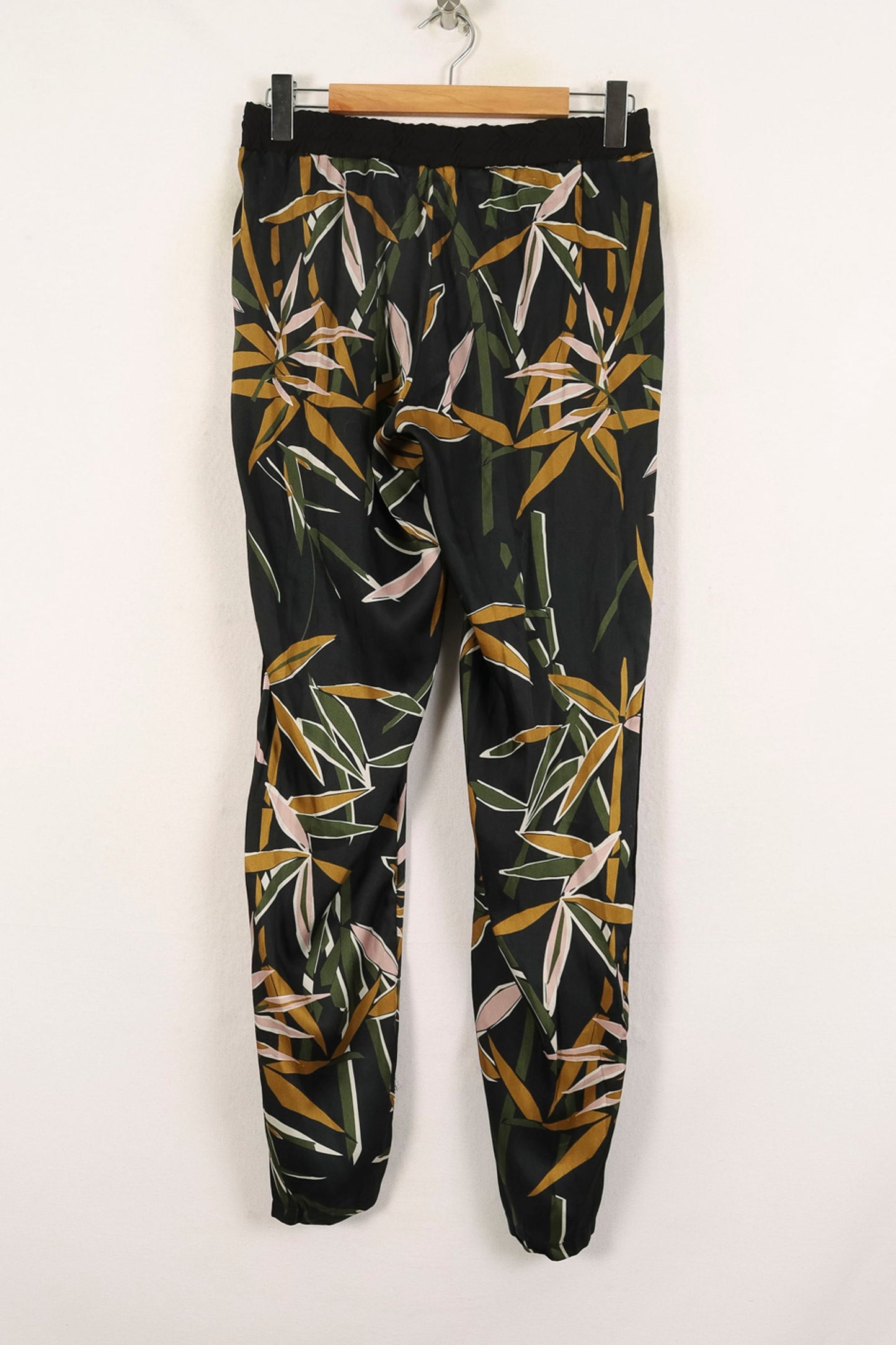 Pantalon Imprimé Noir et Vert - Taille XL/42