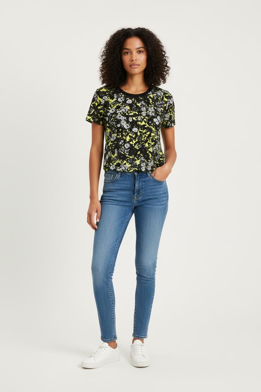 Tee-shirt Noir et Jaune - Taille S/36