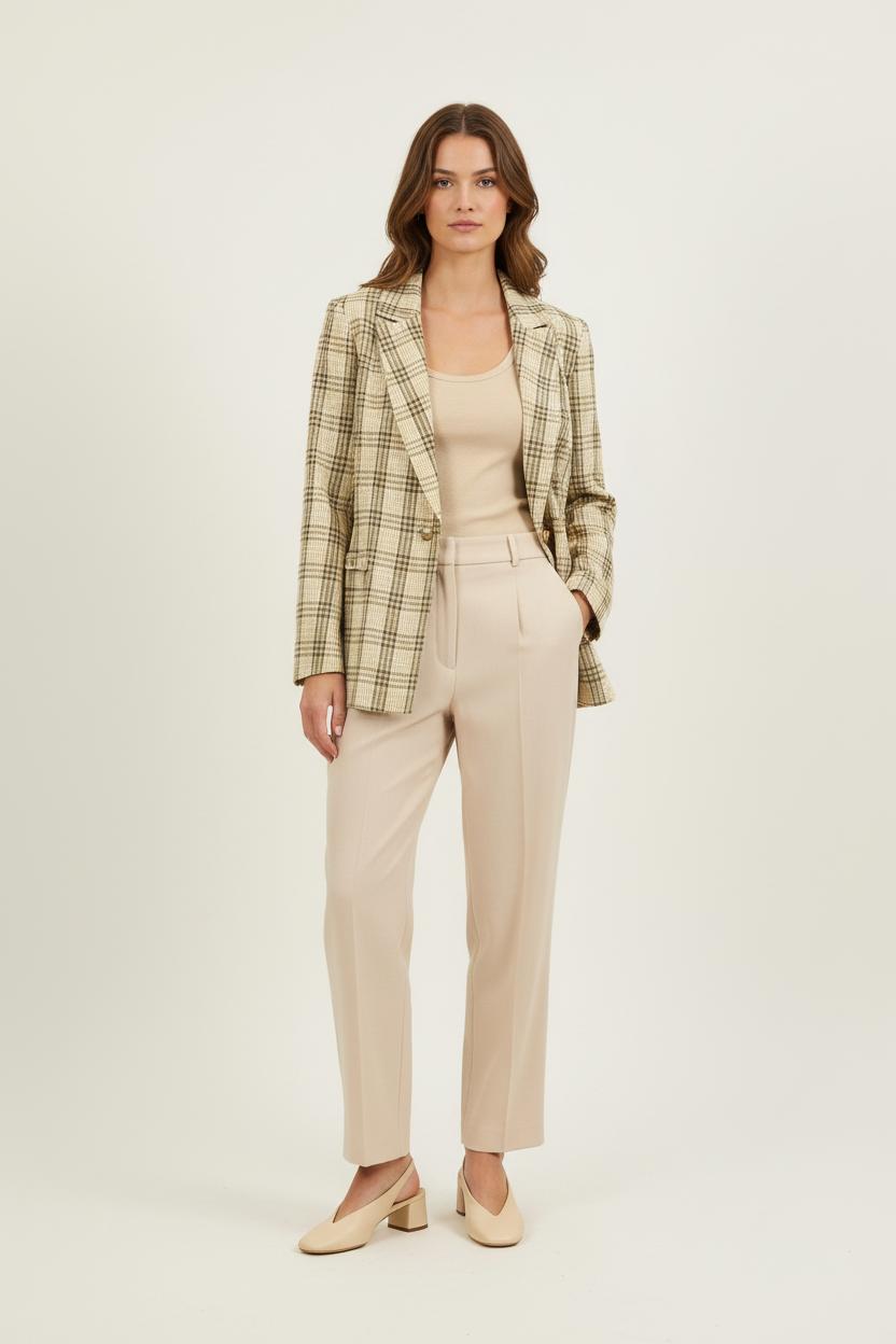 Blazer Beige et Marron - Taille S/36