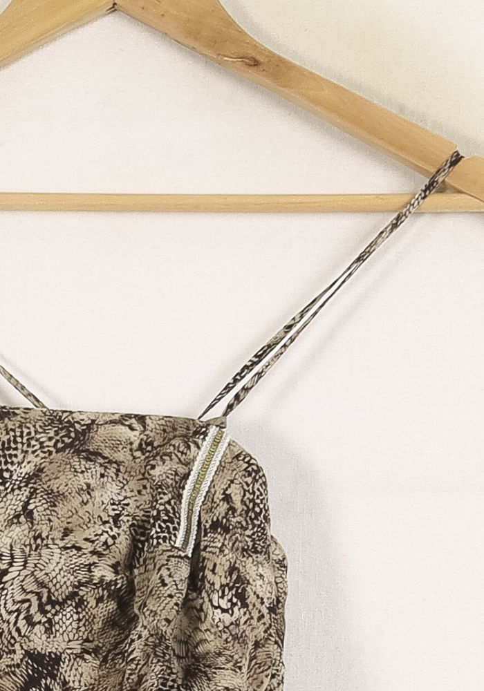 Top Beige et Marron - Taille S/36