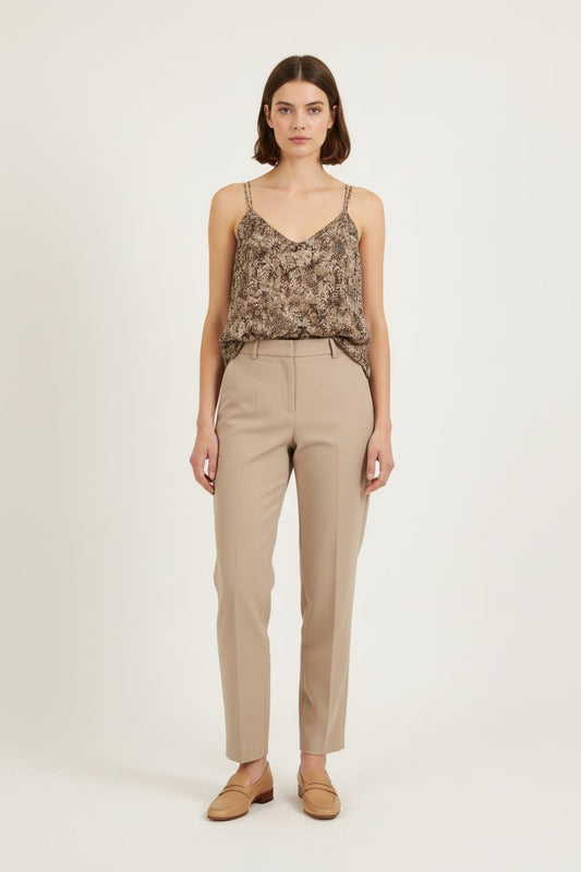 Top Beige et Marron - Taille S/36