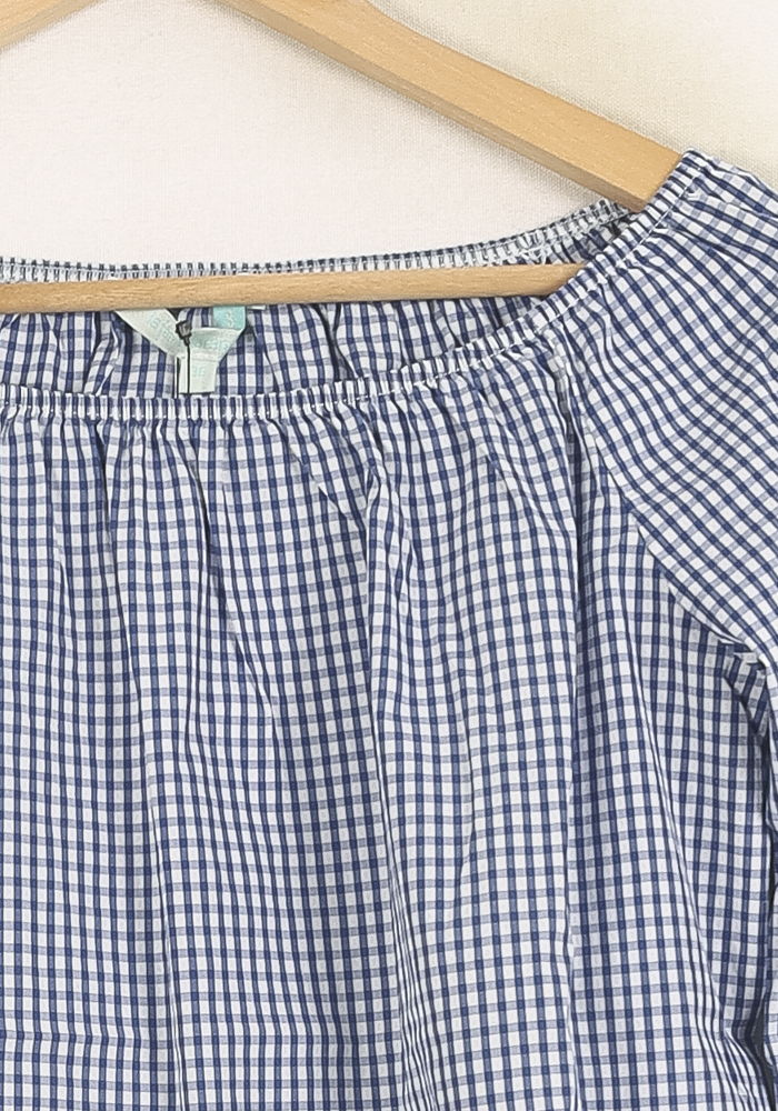 Blouse Bleu et Blanche - Taille S/36