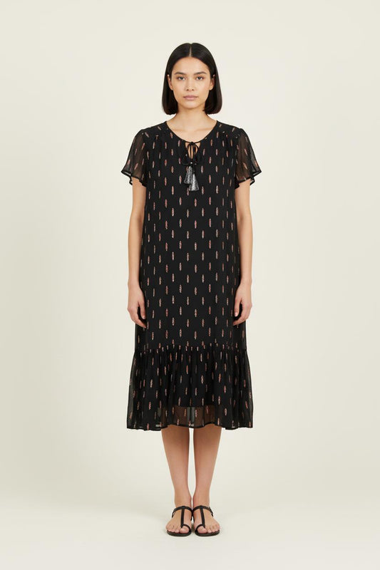 Robe Volantée Noire - Taille S/36