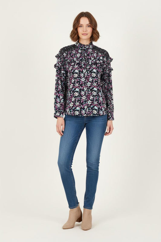 Blouse multicolore - Taille M/38