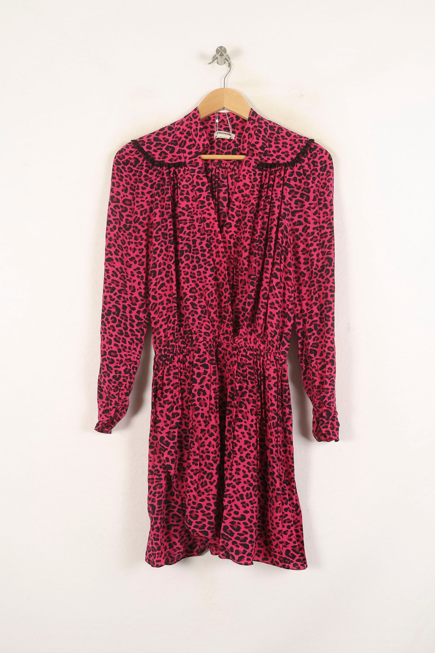 Robe Midi Rose et Noire - Taille XS/34