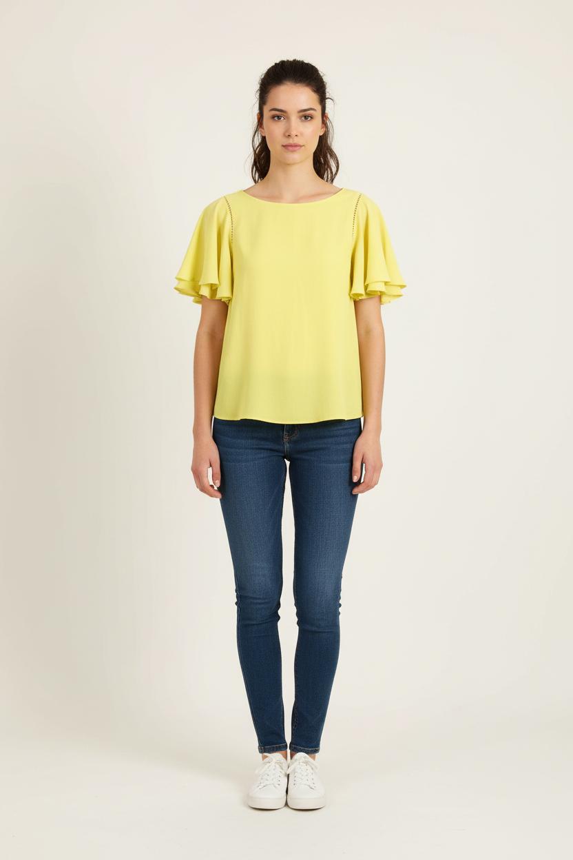 Blouse jaune - Taille XS/34