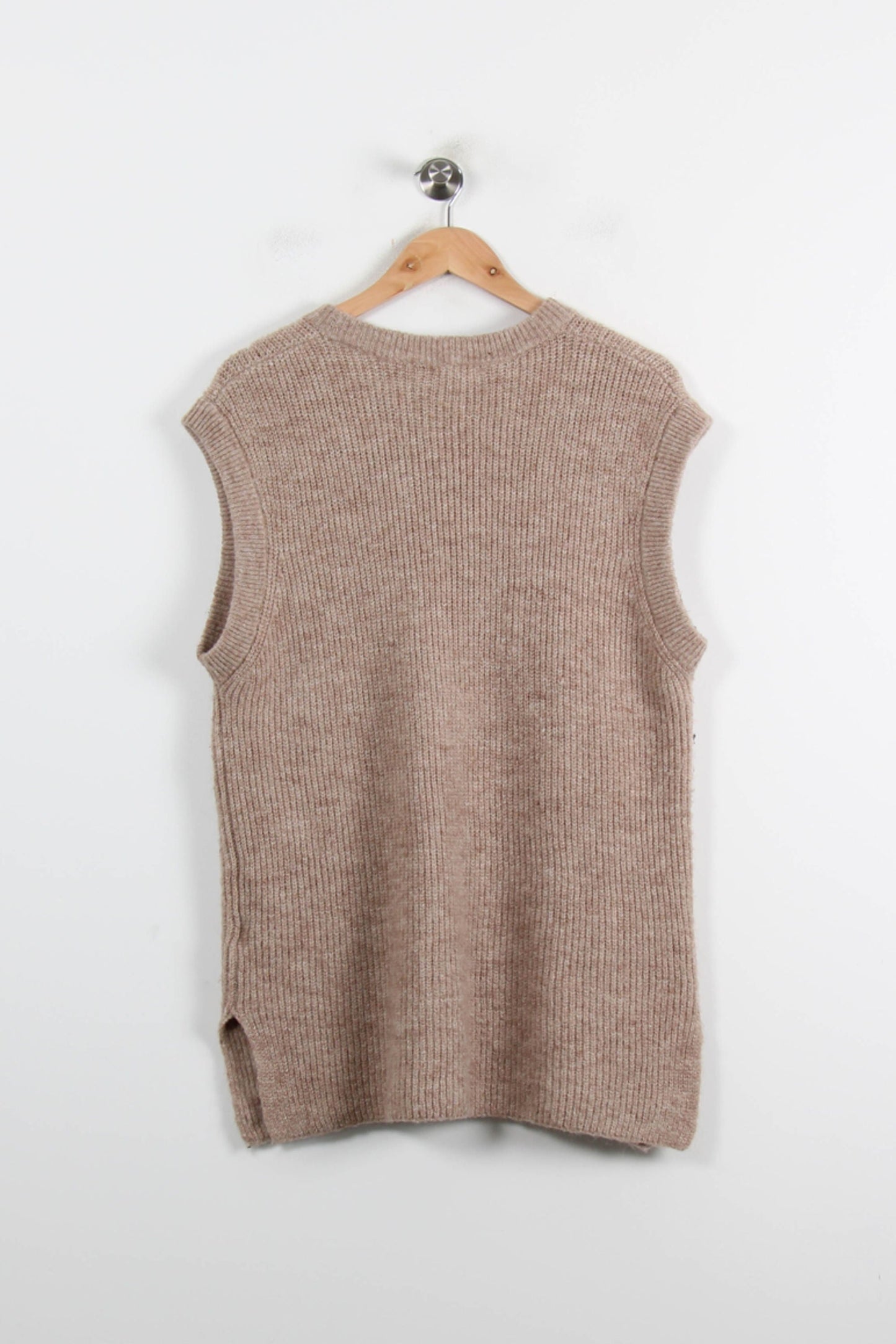 Pull Sans Manches Beige - Taille S/36