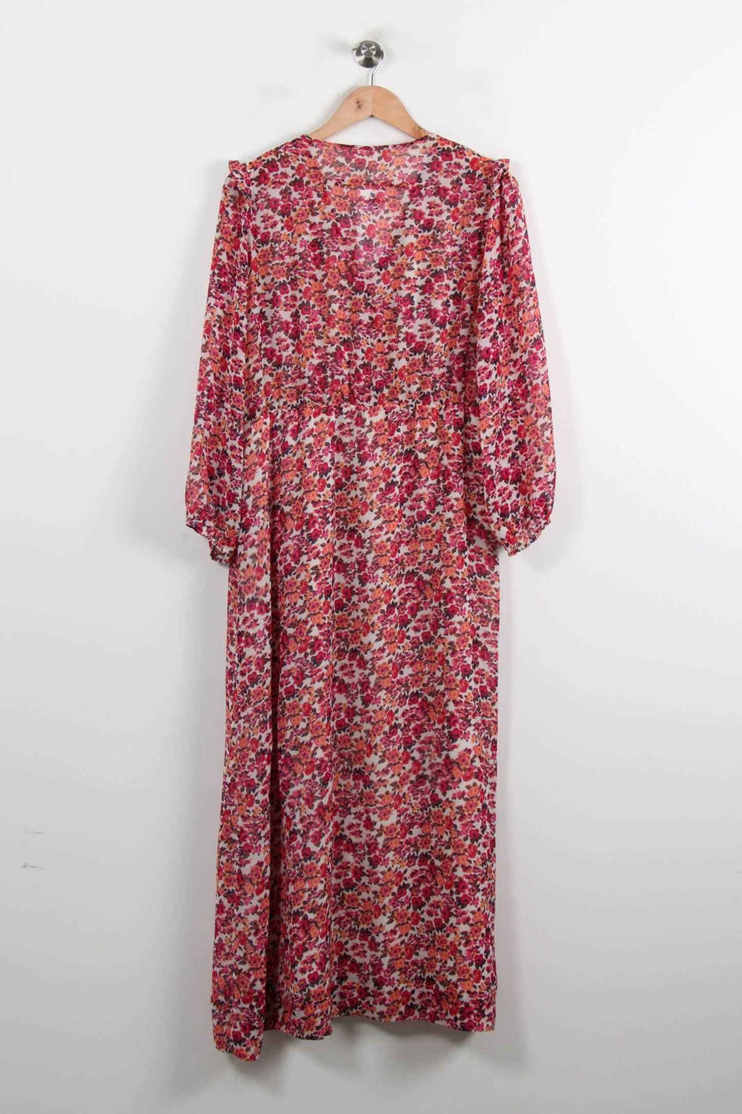 Robe Longue Rose et Rouge - Taille L/40