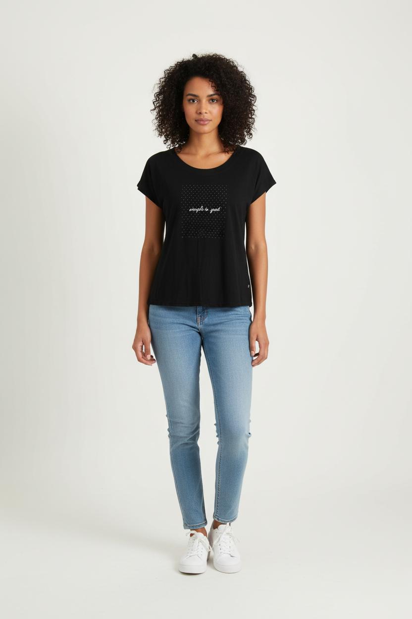 Tee-shirt Noir - Taille M/38