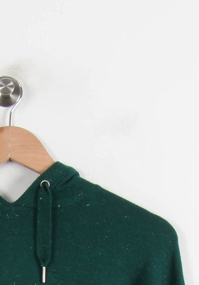 Sweat à Capuche Vert - Taille S/36