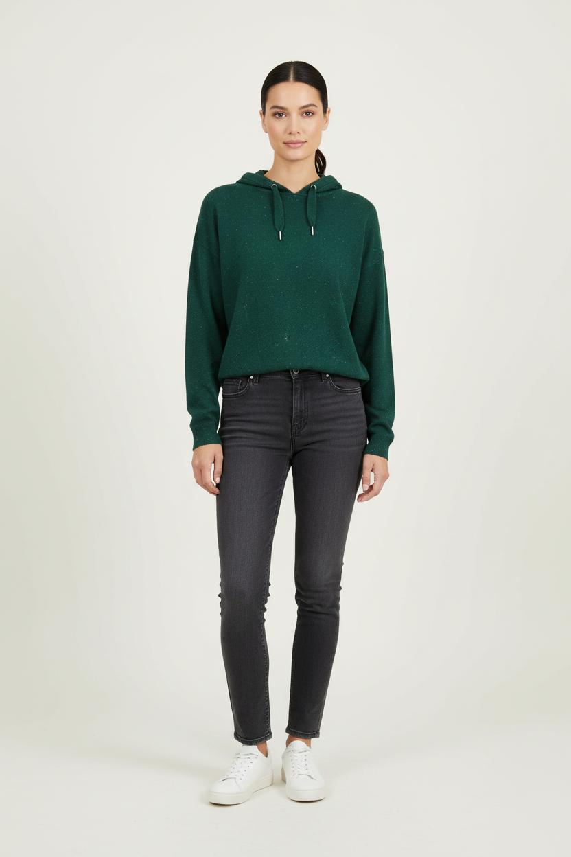 Sweat à Capuche Vert - Taille S/36