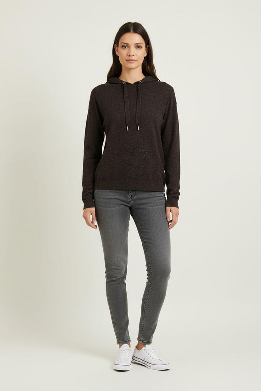 Sweat à Capuche Noir - Taille S/36