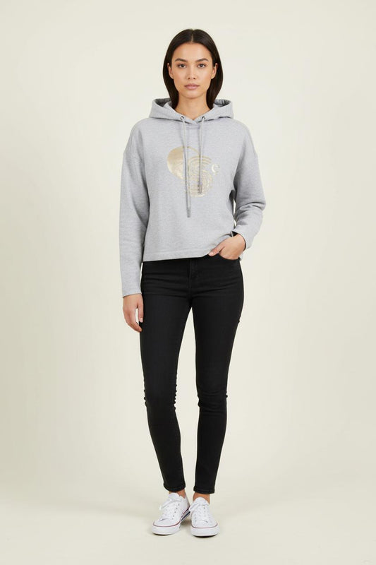 Sweat à Capuche Gris - Taille S/36