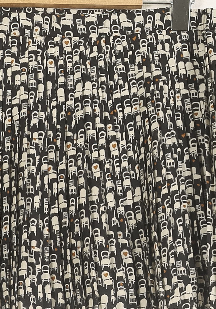 Jupe Plissée Noire et Blanche - Taille S/36