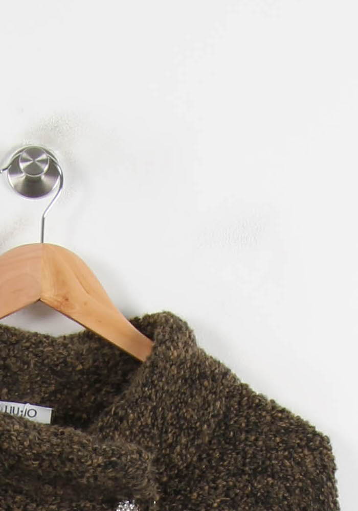 Veste en maille verte et noire - Taille L/40