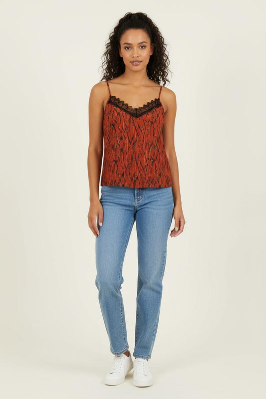 Caraco Marron et Noir - Taille S/36