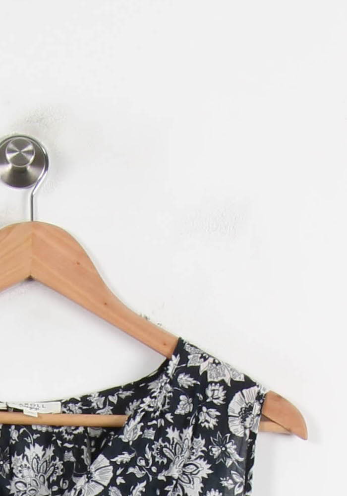 Blouse Bleu et Blanche - Taille XS/34