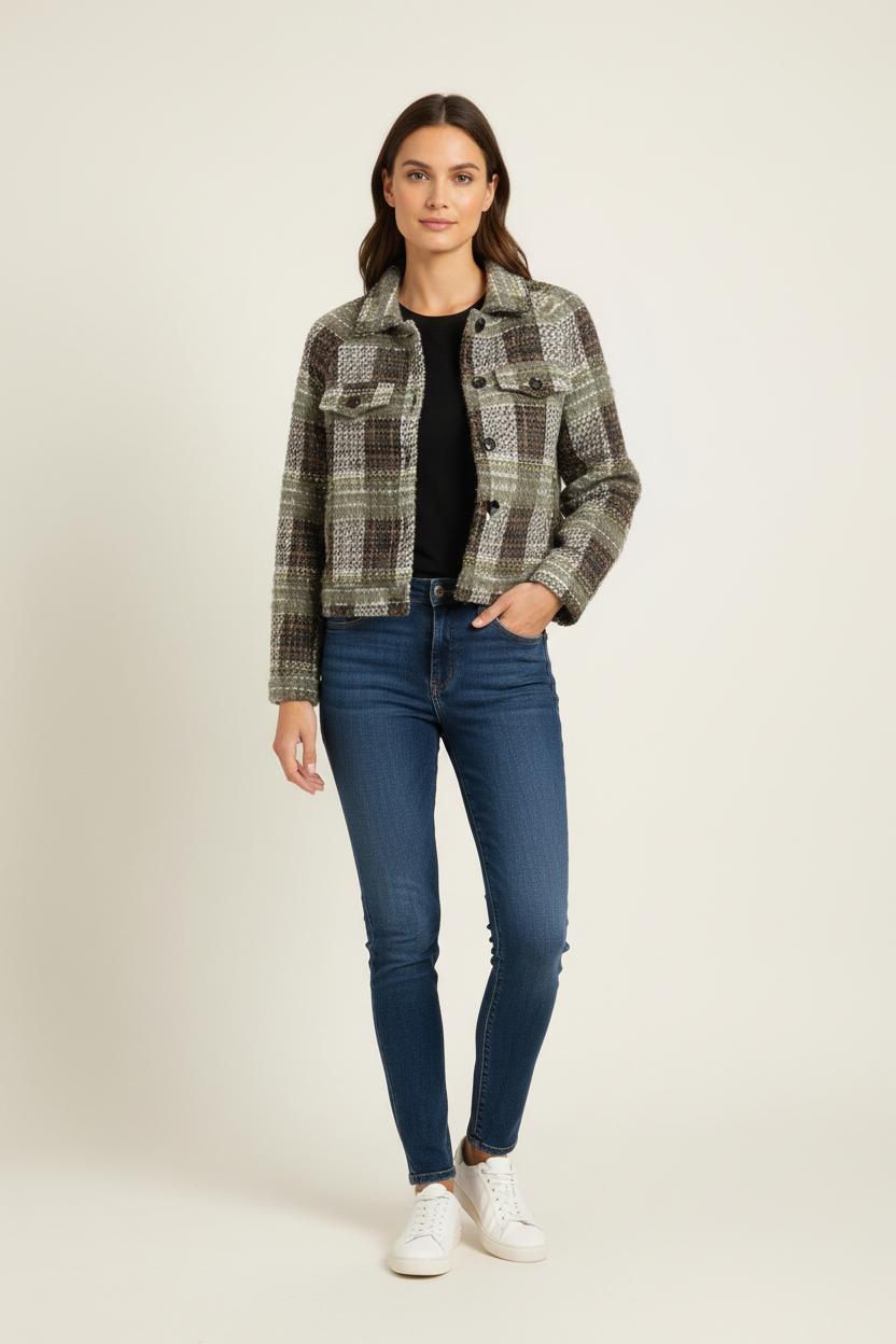 Veste Verte et Marron - Taille M/38