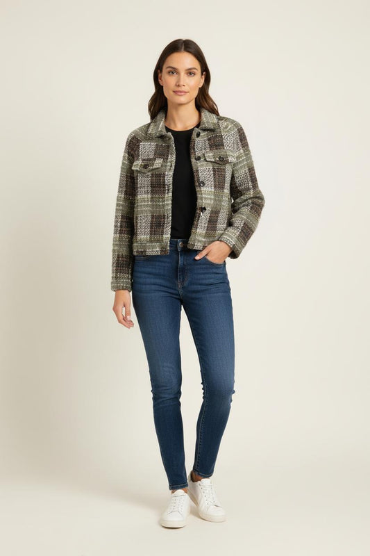 Veste Verte et Marron - Taille M/38