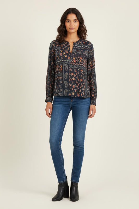 Blouse multicolore - Taille M/38