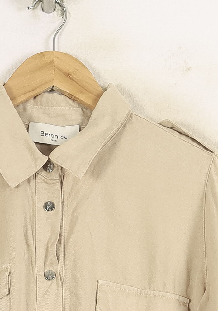 Surchemise Beige et Noire - Taille S/36