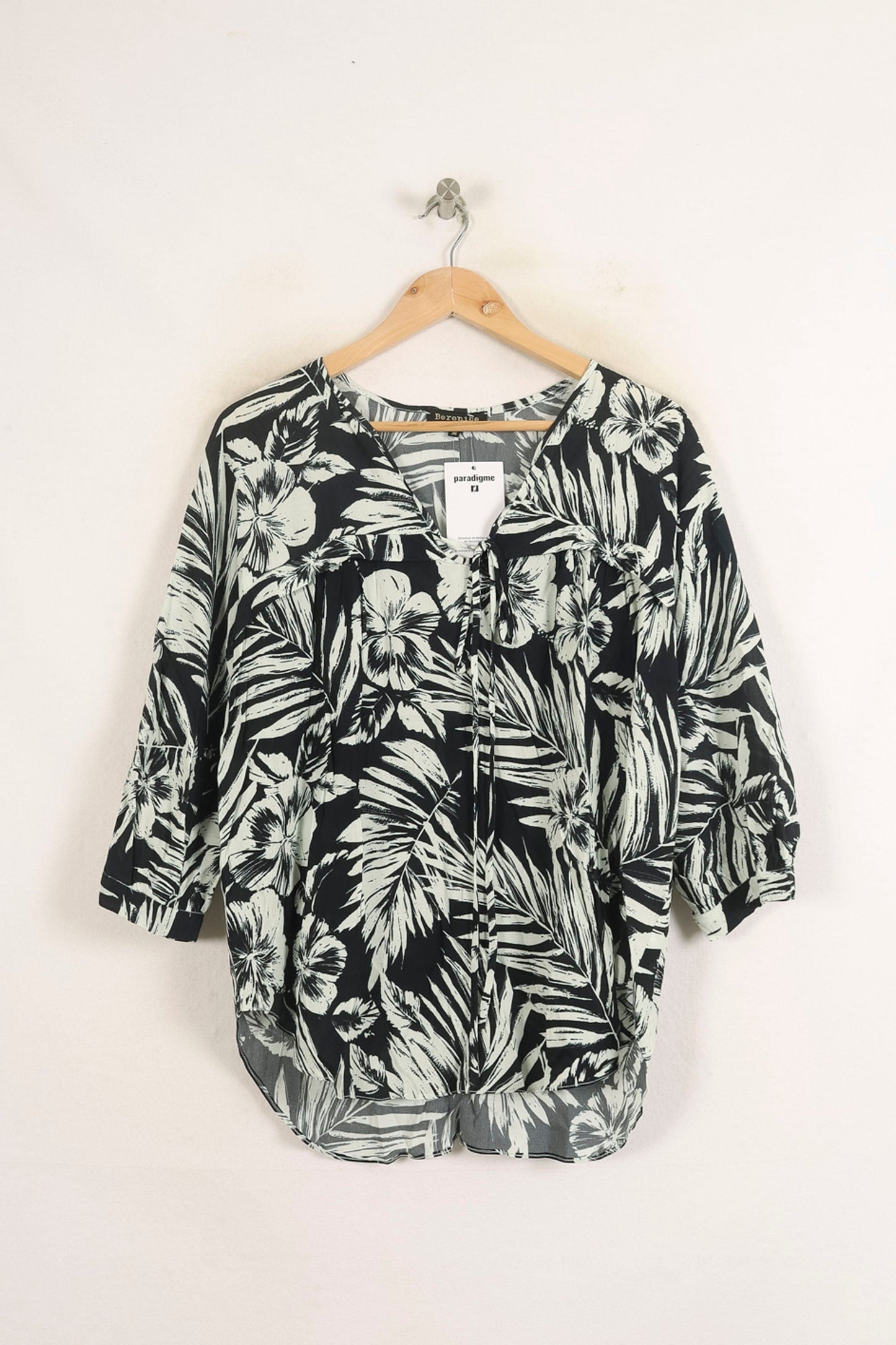 Blouse Noire et Blanche - Taille S/36