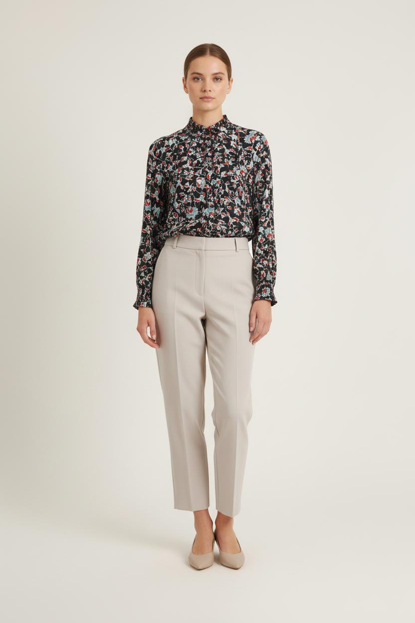 Blouse Noire et Rouge - Taille S/36