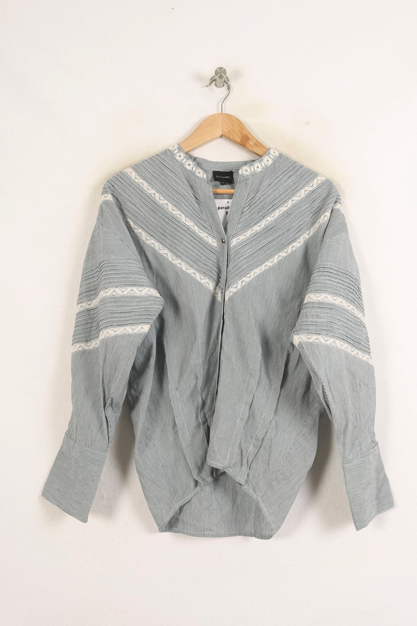 Blouse Bleue et Blanche - Taille S/36