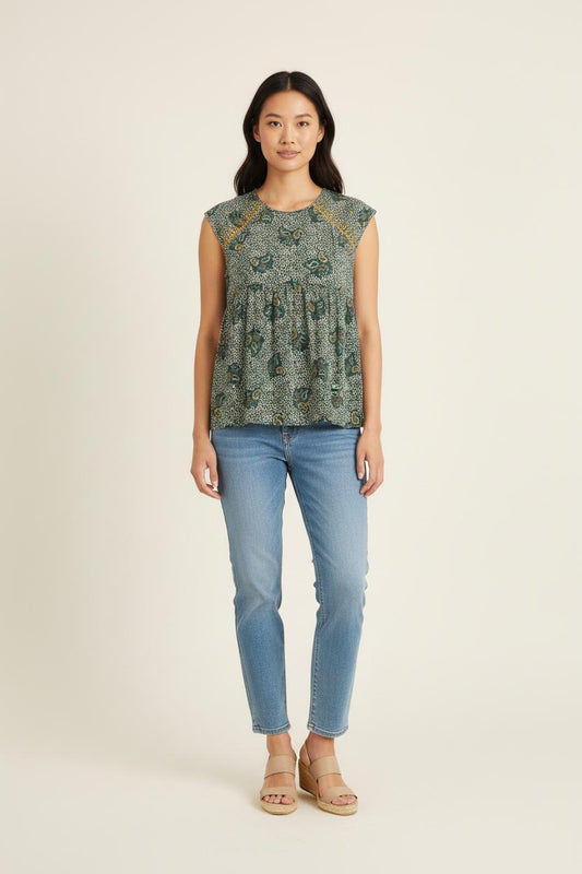 Blouse Verte - Taille S/36