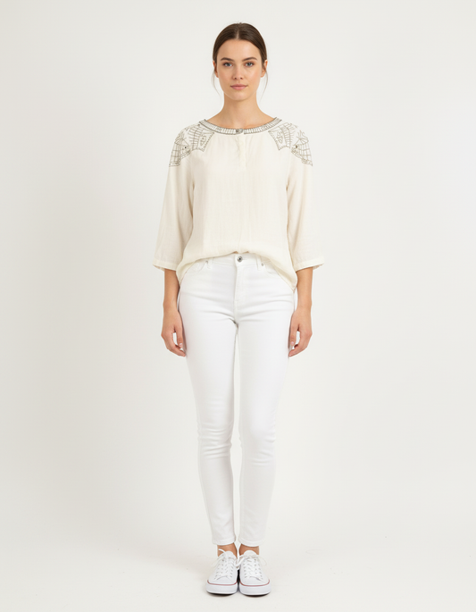 Blouse Blanche - Taille S/36