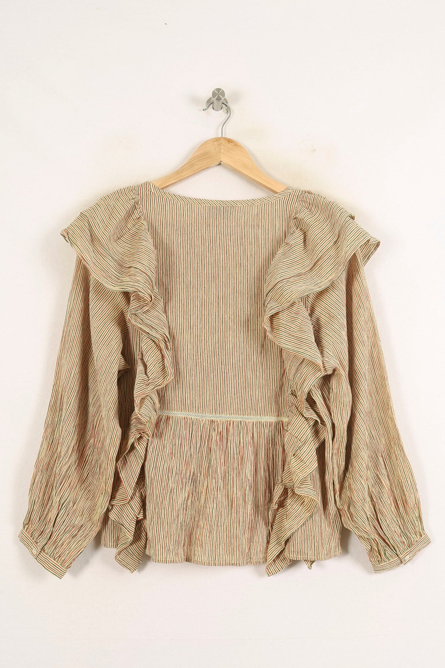 Blouse Rayée Jaune et Rouge - Taille S/36