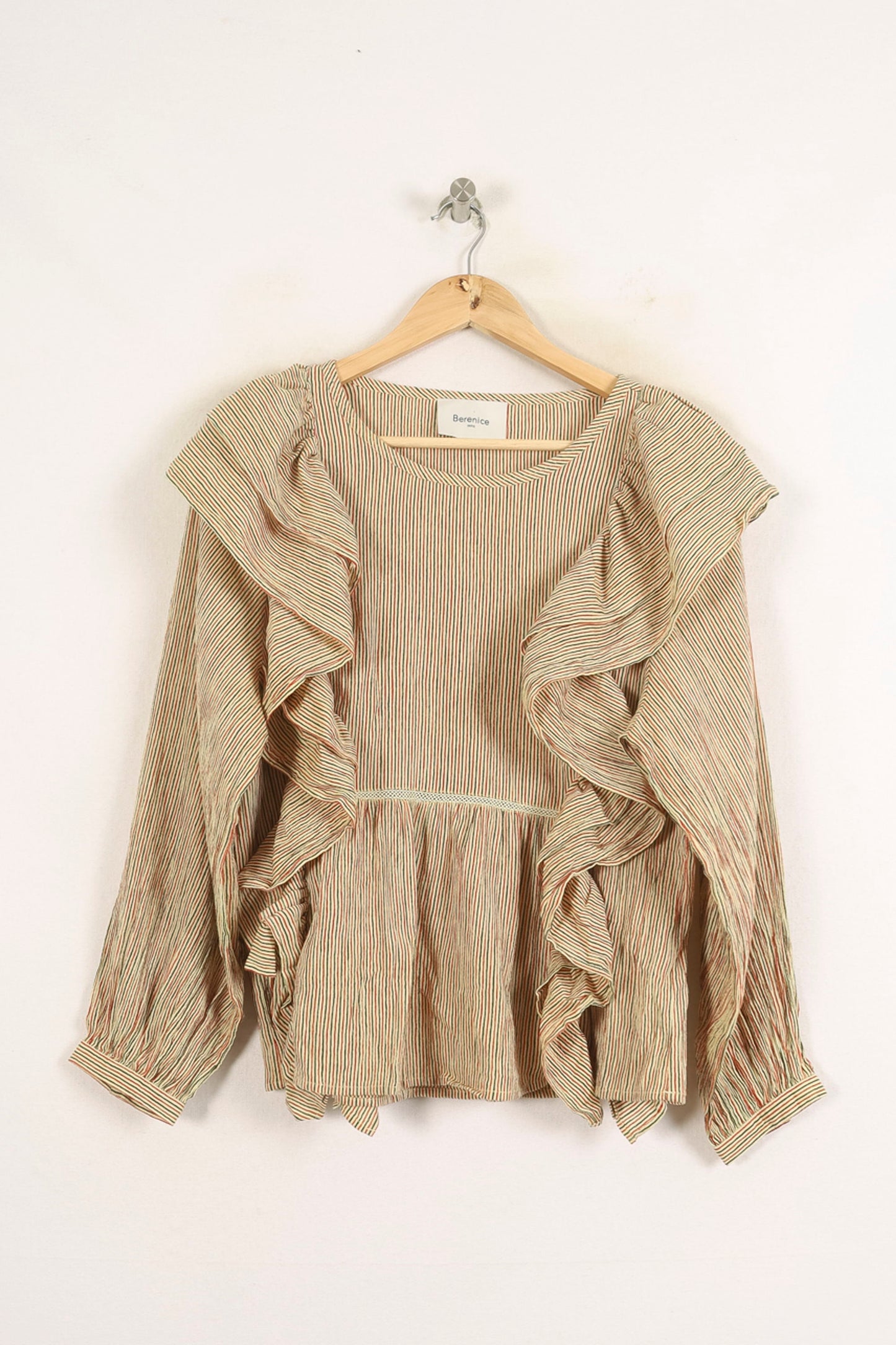 Blouse Rayée Jaune et Rouge - Taille S/36