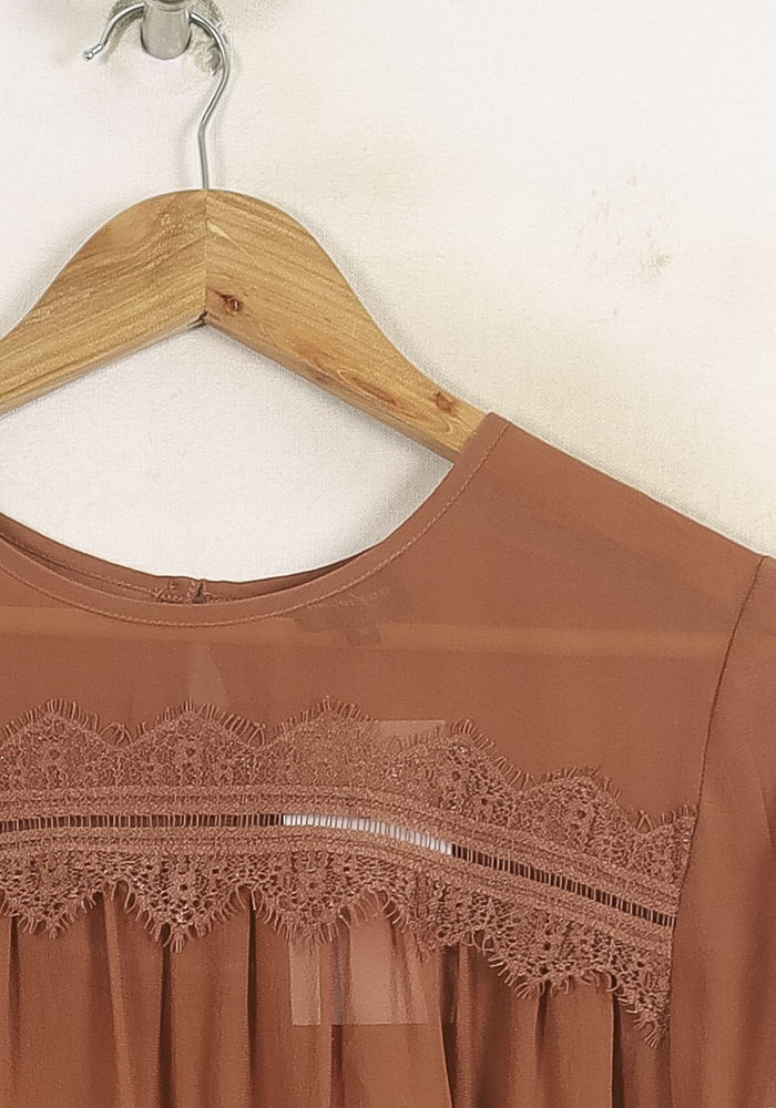Blouse marron - Taille S/36