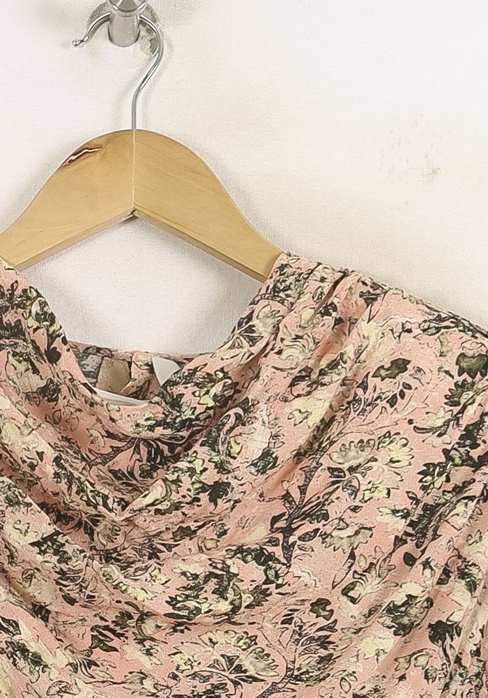 Blouse Rose et Verte - Taille S/36